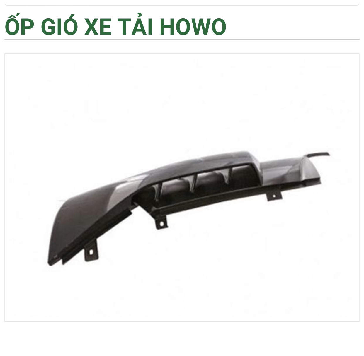 Ốp gió xe tải Howo