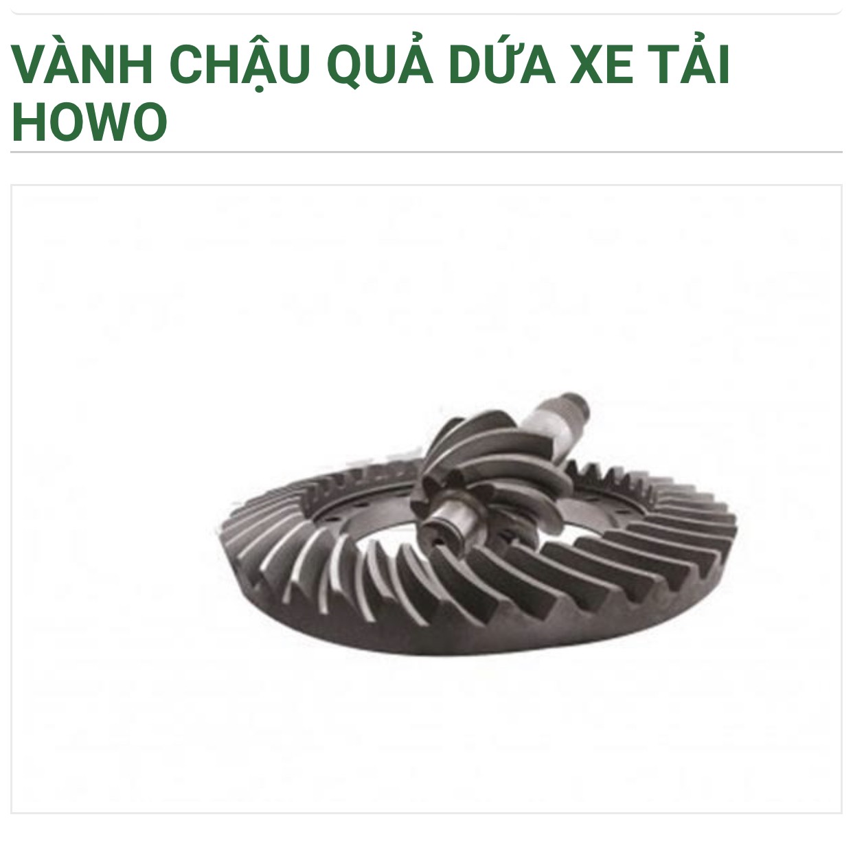 Vành chậu quả dứa các loại xe tải