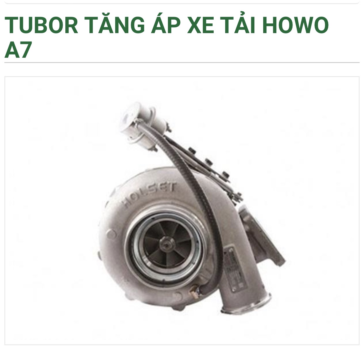 Tu bô tăng áp xe tải 