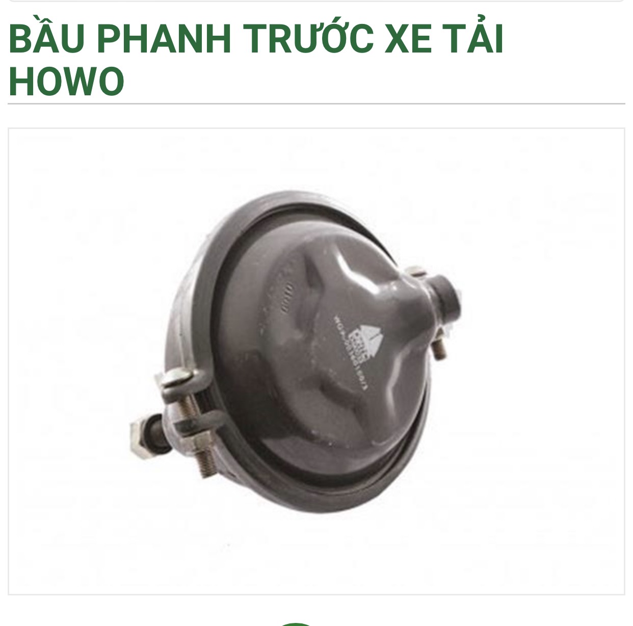 Bầu phanh xe tải Howo