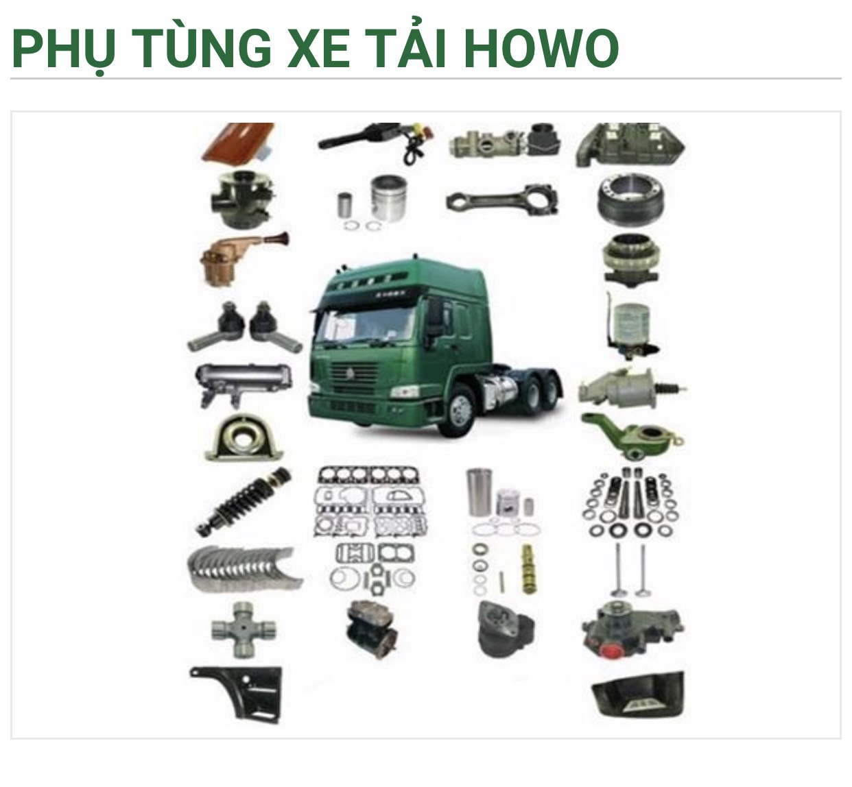 Phụ tùng xe tải Howo 