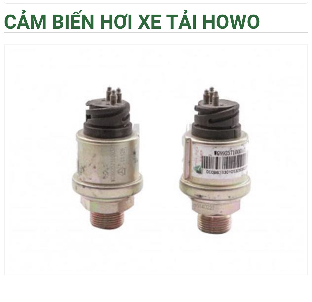 Cảm biến hơi xe tải Howo